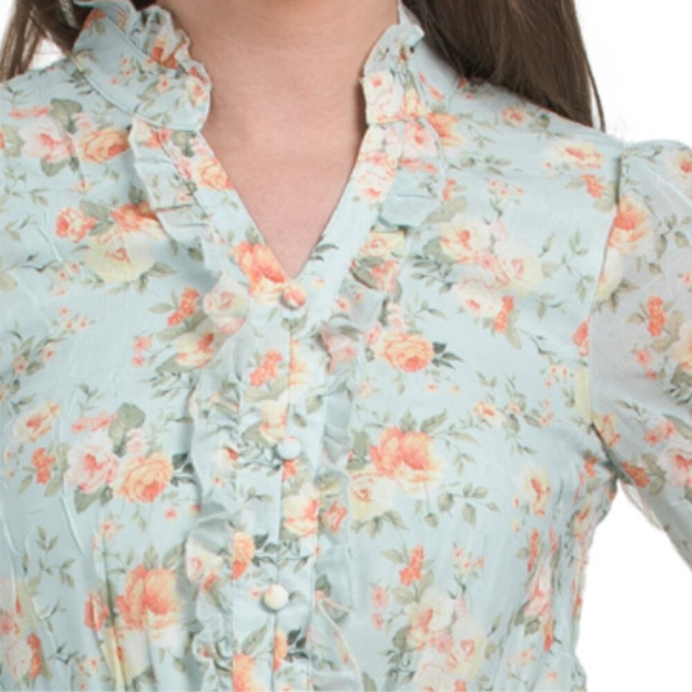 JOIE Chiffon Ruffle Tiered Mini Dress - Picture 3 of 6